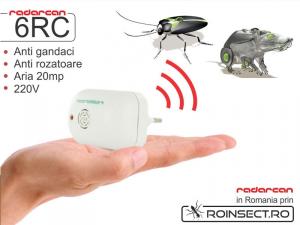 Aparat cu ultrasunete impotriva soarecilor si gandacilor Radarcan 6RC - 20 mp (-35% reducere)