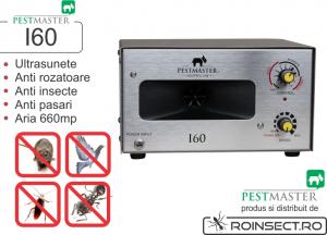 Aparat industrial cu ultrasunete impotriva rozatoarelor, pasarilor si insectelor - Pestmaster I60 - 660 mp