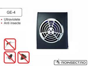 Aparat anti insecte cu lampa UV( 1x4W) si ventilator GE-4( 30 - 50 mp)