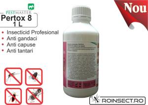 Solutie anti gandaci, muste, tantari, purici, capuse - Pertox 8 1L