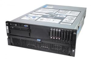 Server HP ProLiant DL580 G5, Rackabil 4U, 4 Procesoare Intel Quad Core Xeon X7350 2.93 GHz, 8 GB DDR2 ECC FB, 4 X 73 GB SAS + 4 X 146 GB SAS 2.5inch, DVD-ROM, Raid Controller SAS/SATA HP SmartArray P400i, Windows 2003 Server R2, GARANTIE 2 ANI