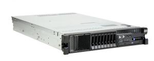 Server IBM System X3650 M2, Rackabil 2U, 2 Procesoare Intel Quad Core Xeon E5530 2.4 GHz, 4 GB DDR3 ECC, 4 hard disk 1 TB SATA, DVD-CDRW, Raid Controller SAS/SATA IBM MR10i, 2 X Sursa Redundanta
