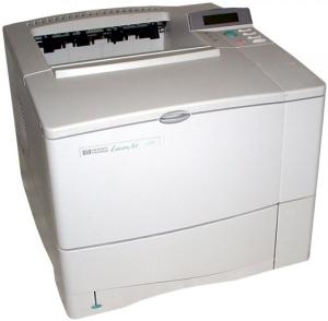 Imprimanta Laserjet Monocrom A4 HP 4000, 17 pagini/minut, 65000 pagini/luna, rezolutie 1200/1200dp, 1 x Paralel, 1 x Serial