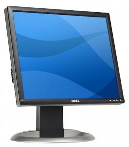 Monitor 17 inch LCD DELL 1704FP,  Silver & Black