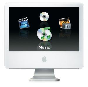 Apple iMac G5 , PowerPC 970 G5 1.6 GHz, 1 GB DDRAM, 160 GB HDD SATA, DVD-CDRW, nVidia GeForce FX5200, WI-FI, Display 17inch 1440 x 900