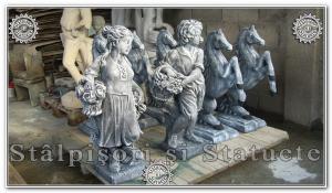 Statuete baietel si fetita sezoane din beton model S1,S2