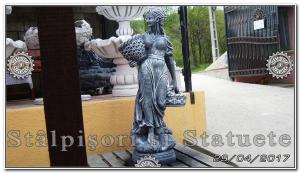 Statueta domnita cu cosulete din beton model S23