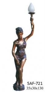 Felinare tip statuie din bronz