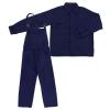 Costum salopeta tercot albastru navy