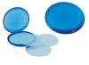20 de felii de sapun ambalate in cutie rotunda din plastic  albastru