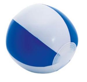 Mini minge de plaja din PVC albastru si alb