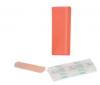 5 bandaje de prim ajutor ambalate in cutie din plastic rosie