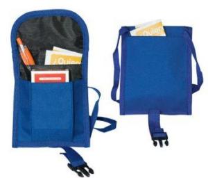 Mini geanta documente albastra