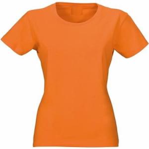 Tricou T-shirt de dama confectionat din bumbac 100%  portocaliu