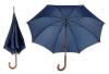 Umbrela albastra  manuala cu 8 clini si maner din