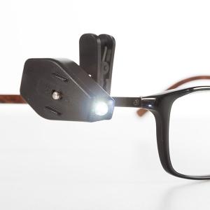 Lampa de citit pentru ochelari cu clips de prindere