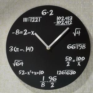 Ceas de perete Matematica-negru