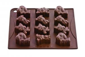 Forma din silicon pentru ciocolata-Catelusi
