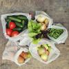 6 saci reutilizabili depozitare legume si fructe, poliester