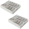 Set 2 huse 12 perechi pantofi cu capac, 76x60x15cm, Madison