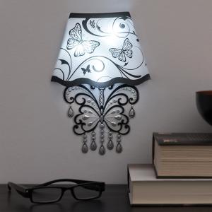 Decoratiune autocolanta de perete cu led Fluturi