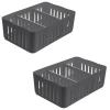 Set 2 cutii organizator condimente cu separatoare 24,5x16x8,3cm