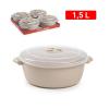 Oala cuptor microunde rotund -1,5 l