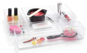 Set 5 organizatoare cosmetice, accesorii baie