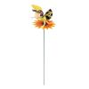 Decoratiune gradina, plastic, albina pe bat, 74 cm