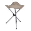 Scaun trepied, model taburet camping, pliabil Oxford, taupe