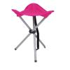 Scaun trepied, model taburet camping, pliabil Oxford, fuchsia