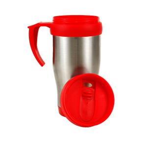 Cana calatorie cafea, otel inoxidabil, termoizolanta, Thermosport, 400 ml, rosu