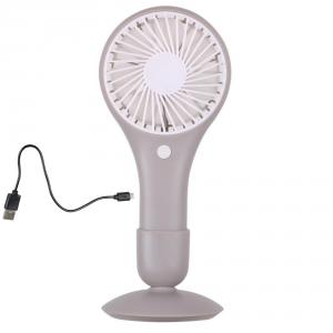 Ventilator portabil, 2 viteze, USB sau baterii, 22,5 cm, gri