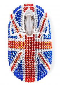 Mouse cu diamante steag UK