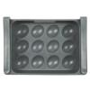 Raft culisant, pentru frigider, depozitare 12 oua, 26x5x18 cm, gri