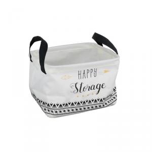 Cutie textila depozitare cu manere- 4L - Happy