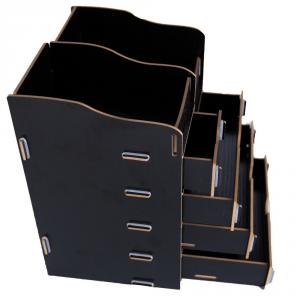 Organizator birou 3+1 sertare si 2 compartimente &#8208; Bella negru