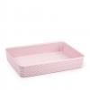 Cutie plastic, 35,5 x 26,5 x 6,5  cm, roz, model rachita, Happymax