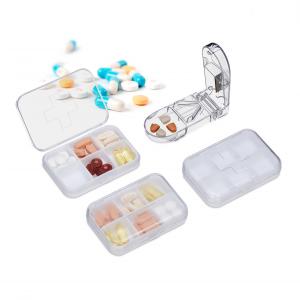 Set 3 organizatoare medicamente si dispozitiv taiere pastile COMPACT