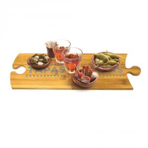 Set 2 platouri bambus servire tapas