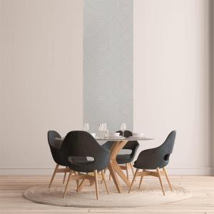 Autocolant decorativ perete, 250x45 cm, forme geometrice -Gri