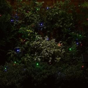 Ghirlanda solara 50 led-uri multicolore