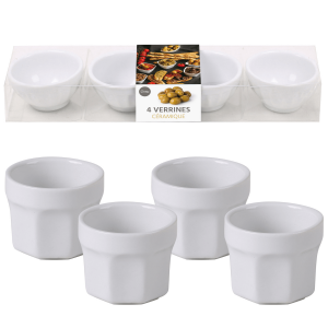 4 recipiente ceramica pentru servire si prezentare &Oslash; 5,5 cm