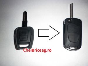 Carcasa Cheie Briceag Opel 2 Butoane pentru Transformat Astra G