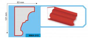 PROFILE DECORATIVE DIN POLISTIREN - ANCADRAMENTE MMA019