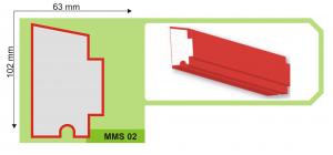 PROFILE DECORATIVE DIN POLISTIREN - SOLBANC MMS02