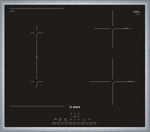 Plita vitroceramica cu inductie Bosch PVS645FB5E, 60 CM, 4 zone, DirectSelect, CombiInduction, PowerBoost, negru