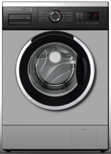 Masina de spalat rufe Daewoo DWD FB 1473, A++, 8 Kg, 1400 Rpm, Tehnologie Air Bubble, Nano Silver, Display Digital, Negru Argintiu