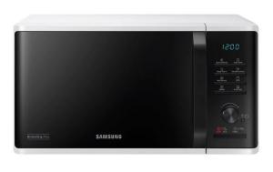 Cuptor cu microunde Samsung MG23K3515AW, 23l, 800W, grill, digital, interior ceramic, alb - negru