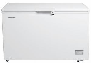 Lada frigorifica Heinner HCF-HM371CE++, 371 litri, motor inverter, clasa E, yala, alb